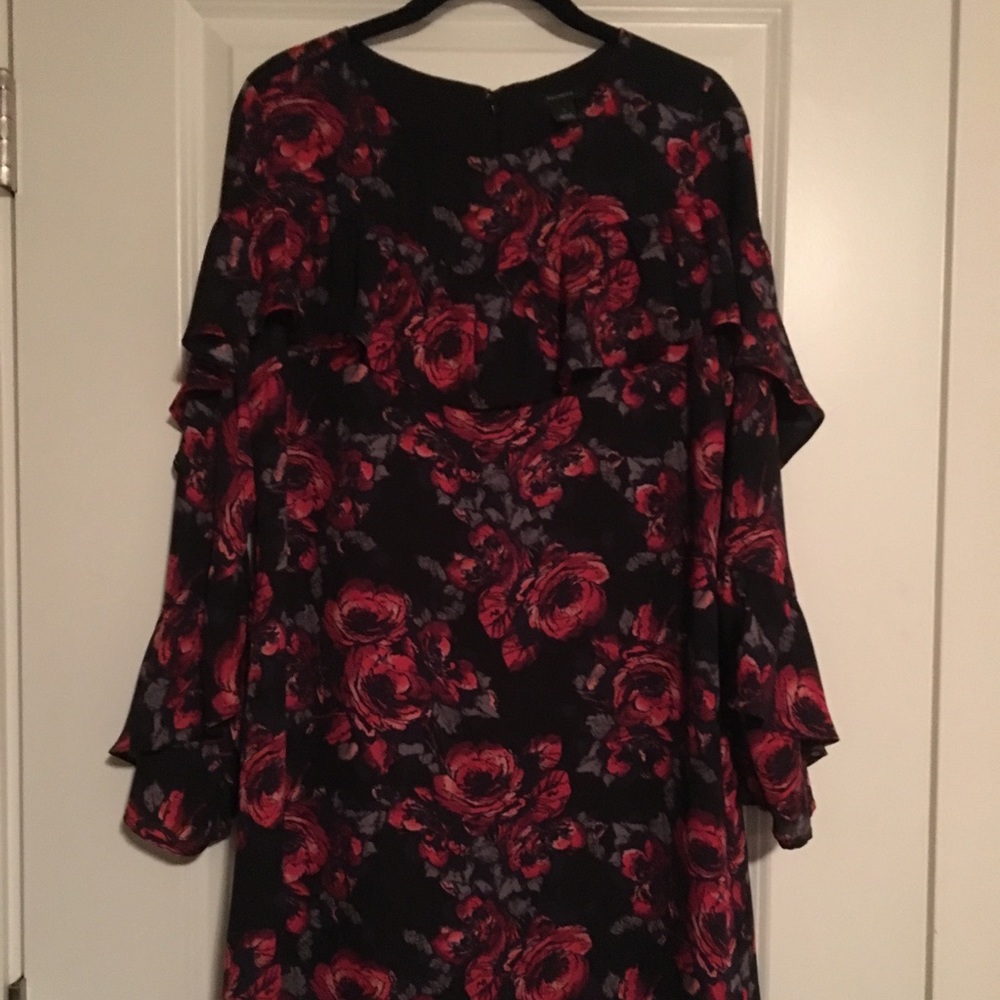 Halogen Ruffle Shirt Dress - Picture 2 of 7